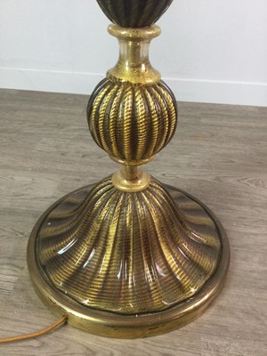 Lot 1750 - AN EARLY 20TH CENTURY GLASS STANDARD LAMP