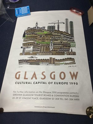 Lot 445 - A PAIR OF GLASGOW CULTURAL CAPITAL OF EUROPE 1990 POSTERS