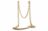 Lot 150 - VICTORIAN UNMARKED CHAIN NECKLACE with later...