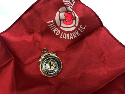 Lot 1727 - ROB LAMBIE OF THIRD LANARK - HIS SCOTTISH FOOTBALL LEAGUE 2ND DIVISION GOLD MEDAL 1934/5 MEDAL