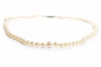 Lot 152 - EARLY TWENTIETH CENTURY PEARL NECKLACE formed...