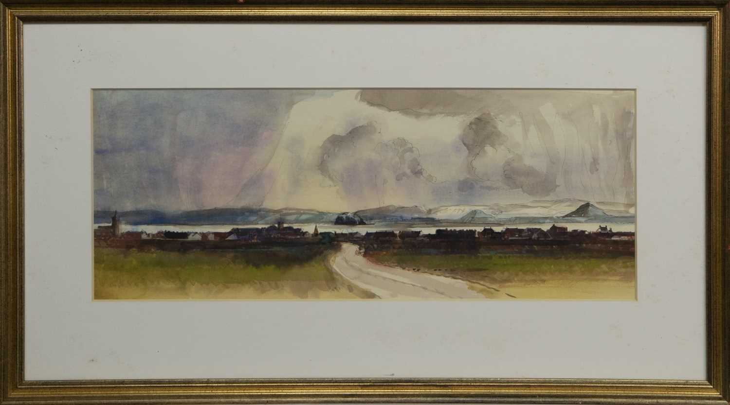 Lot 639 - DUMBARTON, A WATERCOLOUR BY TOM HOVELL SHANKS