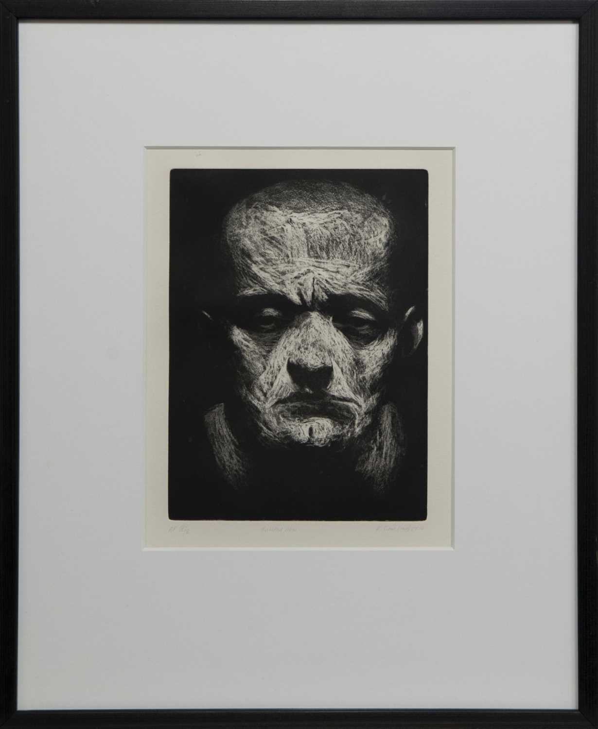 Lot 645 - UNTITLED MAN, AN ETCHING BY KEN CURRIE