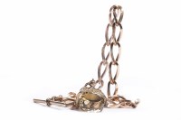 Lot 158 - UNUSUAL EDWARDIAN WATCH CHAIN with elongated...