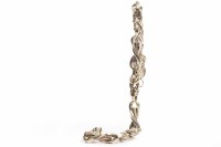 Lot 161 - NINE CARAT GOLD BRACELET with unusual rope and...
