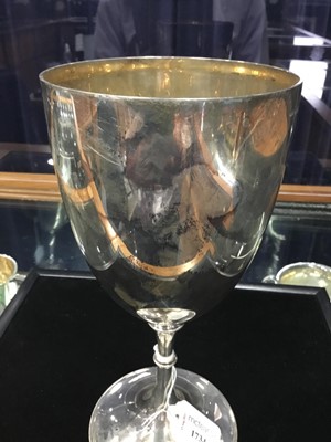 Lot 1734 - AN EDWARD VII R.B.Y.C. SILVER TROPHY CUP