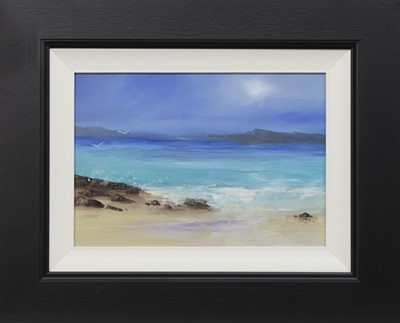 Lot 683 - SILVER SANDS, AN OIL BY DARREN SCOTT