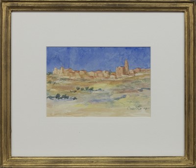 Lot 707 - NEAR VALLADOLID, SPAIN, A WATERCOLOUR BY WILLIAM CROSBIE