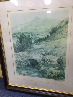 Lot 89 - A LIMITED EDITION PRINT AFTER L.S. LOWRY, ALONG WITH STURGEON, FLINT AND MCINTOSH PATRICK PRINTS