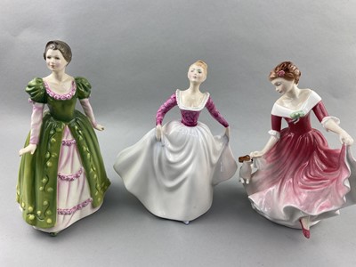 Lot 97 - A ROYAL DOULTON FIGURE OF 'MY BEST FRIEND ANF FIVE OTHERS