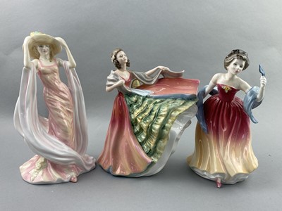 Lot 174 - A ROYAL DOULTON FIGURE OF 'SPRING' AND FIVE OTHERS