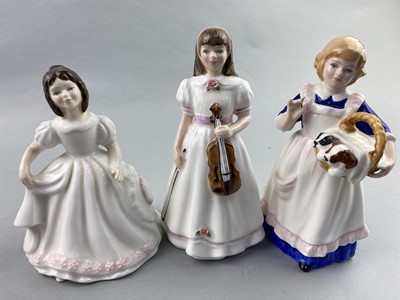 Lot 200 - A ROYAL DOULTON FIGURE OF 'FRAGRANCE' AND SEVEN OTHERS