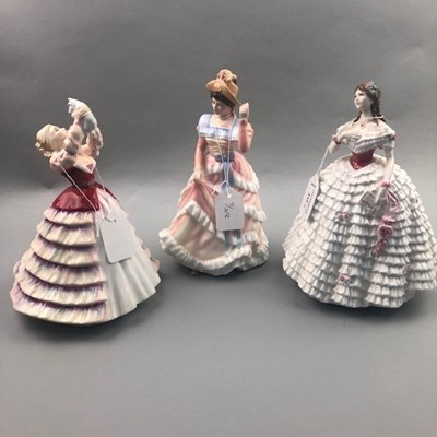 Lot 215 - A ROYAL DOULTON FIGURE OF 'SUSAN' AND FIVE OTHERS