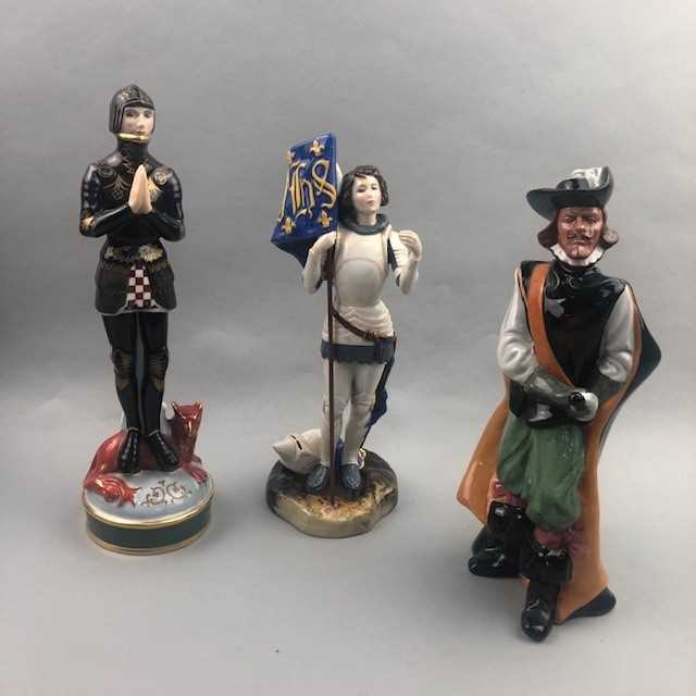 Lot 280 - A ROYAL DOULTON FIGURE OF 'JOAN OF ARC' AND