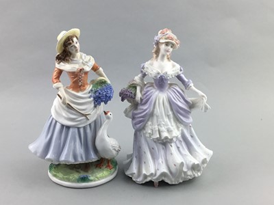 Lot 313 - A ROYAL WORCESTER FIGURE OF 'SWEET VIOLET' AND SEVEN OTHERS