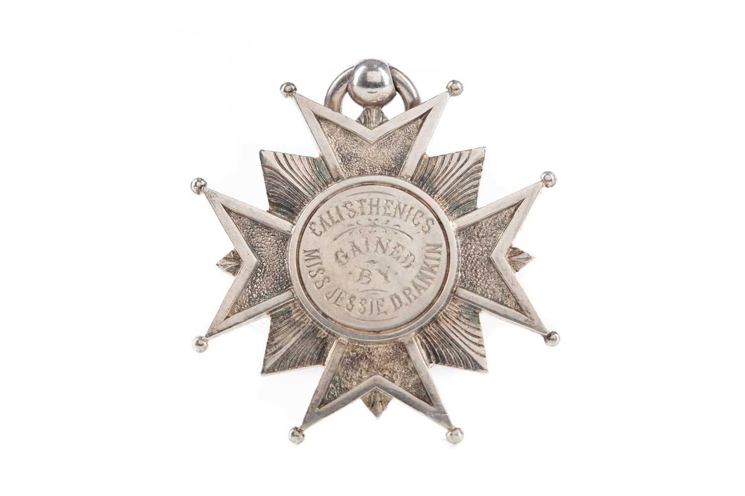 Lot 301 - A ST. JOHNS GRAMMAR SCHOOL HAMILTON SILVER MEDAL