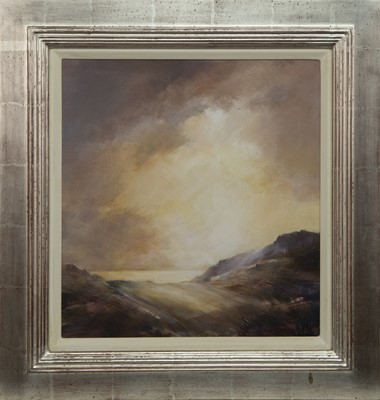 Lot 755 - COASTLINE, KILBERRY, AN OIL BY ETHEL WALKER