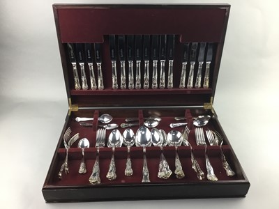 Lot 109 - A CANTEEN OF SILVER PLATED CUTLERY