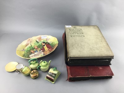 Lot 116 - A LOT OF THREE SCRAPBOOKS AND OTHER ITEMS