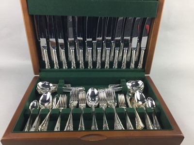Lot 123 - A CANTEEN OF SILVER PLATED CUTLERY