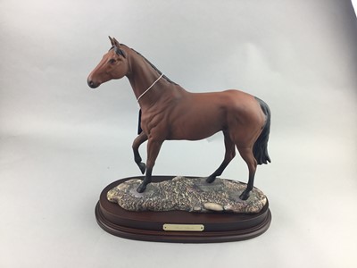 Lot 100 - A ROYAL DOULTON FIGURE OF RED RUM