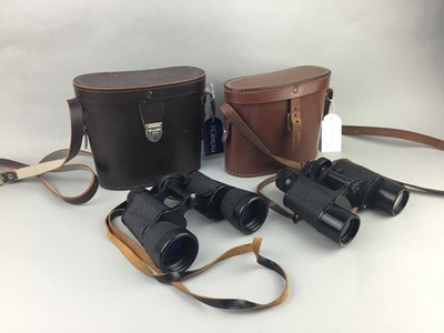 Lot 188 - A LOT OF TWO PAIRS OF BINOCULARS