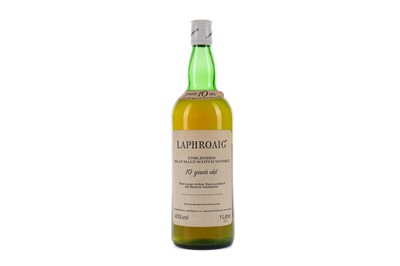 Lot 183 - LAPHROAIG UNBLENDED 10 YEARS OLD PRE-ROYAL WARRANT 10 YEARS - ONE LITRE