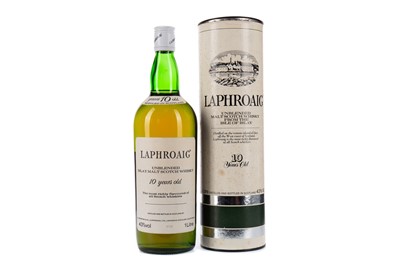 Lot 191 - LAPHROAIG UNBLENDED 10 YEARS OLD PRE-ROYAL WARRANT - ONE LITRE