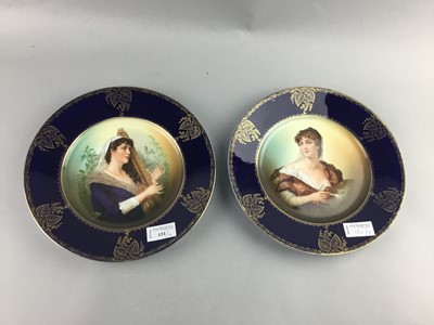 Lot 151 - A PAIR OF ROSENTHAL CABINET PLATES