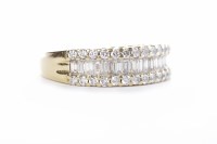 Lot 198 - EIGHTEEN CARAT GOLD DIAMOND SET RING with a...