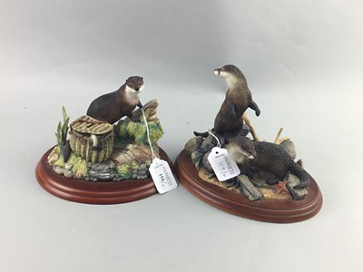 Lot 154 - A BORDER FINE ARTS FIGURE OF THE POACHER AND ANOTHER