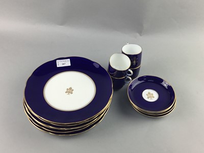 Lot 287 - A SET OF MINTONS QUEENS OWN CAMERON HIGHLAND COFFEE TRIOS