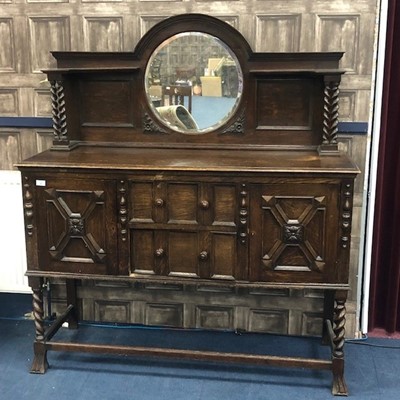 Lot 302 - AN OAK SIDEBOARD