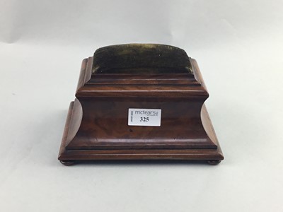 Lot 325 - A VICTORIAN WALNUT PIN CUSHION BOX