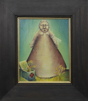 Lot 732 - AN UNTITLED OIL BY HEATHER NEVAY