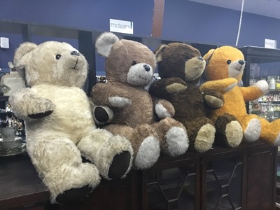 Lot 352 - A LOT OF FOUR LARGE TEDDY BEARS