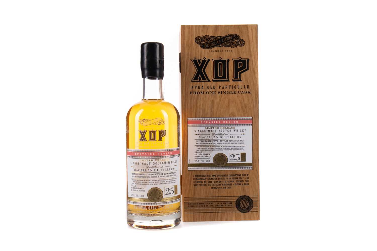 Lot 214 - MACALLAN 1990 XTRA OLD PARTICULAR 25 YEARS OLD