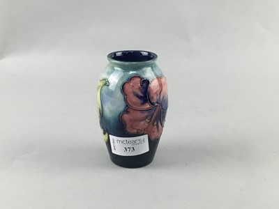 Lot 373 - A SMALL MOORCROFT OVOID VASE