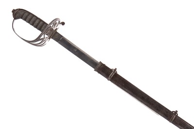 Lot 1323 - A VICTORIAN OFFICERS' DRESS SWORD