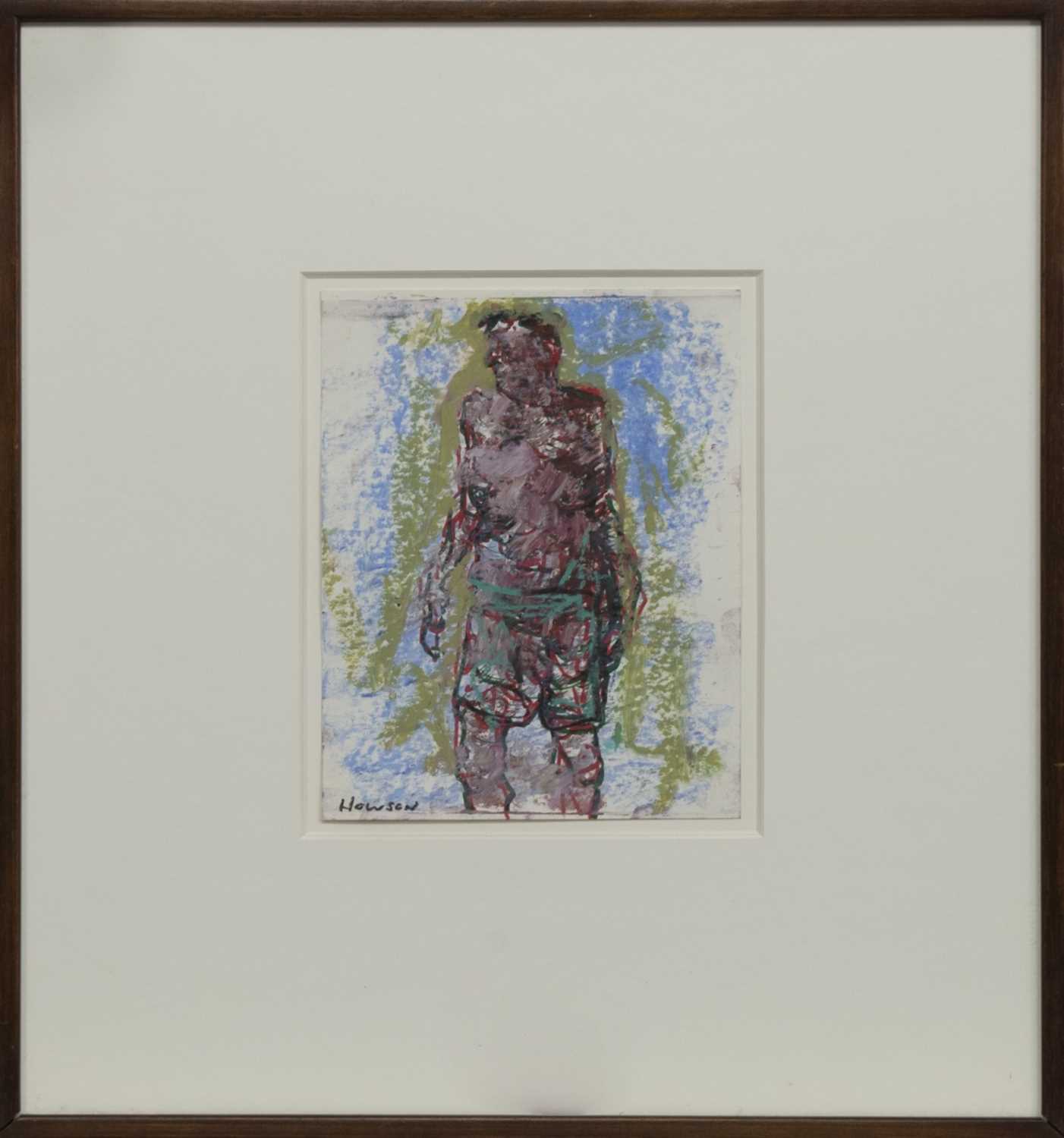 Lot 726 MAN IN SHORTS, 1994, A PASTEL BY PETER