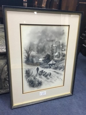 Lot 257 - A PAIR OF EN GRISAILLE WATERCOLOURS