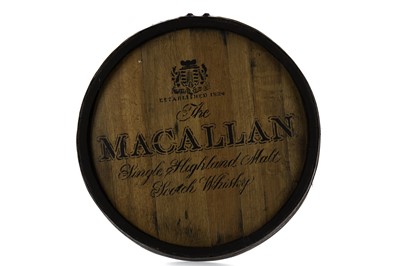 Lot 238 - DECORATIVE MACALLAN CASK END