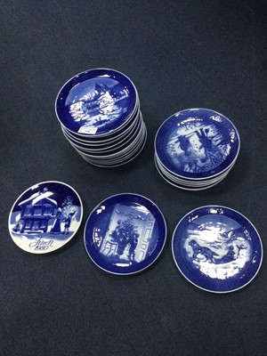 Lot 398 - A COLLECTION OF ROYAL COPENHAGEN CHRISTMAS PLATES AND ONE OTHER