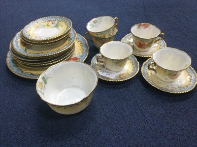 Lot 256 - A NAUTILUS PORCELAIN PART TEA SERVICE