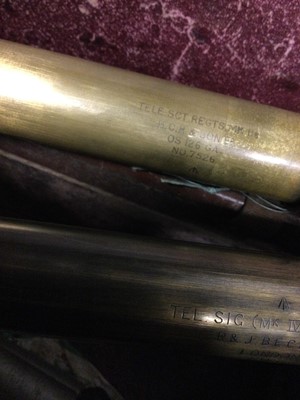 Lot 1149 - A MILITARY TELESCOPE AND ANOTHER