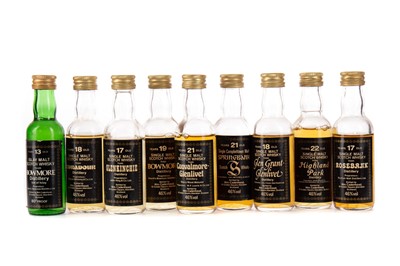 Lot 240 - NINE CADENHEAD'S SINGLE MALT WHISKY MINIATURES