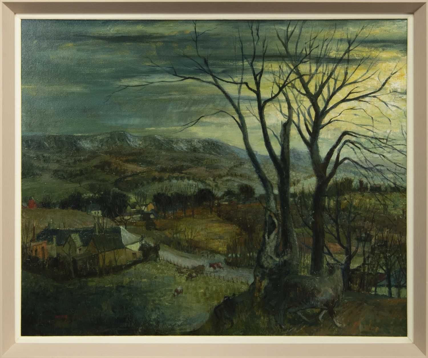 Lot 585 - THE CAMPSIES FROM BALFRON, AN OIL BY WILLIAM BIRNIE