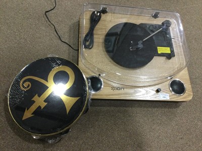 Lot 418 - A ION RECORD PLAYER AND OTHER ITEMS