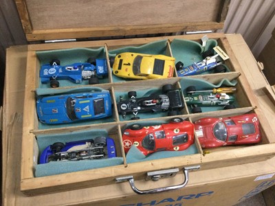 Lot 425 - A LARGE COLLECTION OF SCALEXTRIC AND OTHER MODEL RACING VEHICLES