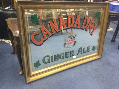 Lot 431 - A VINTAGE CANADA DRY GINGER ALE PUB MIRROR